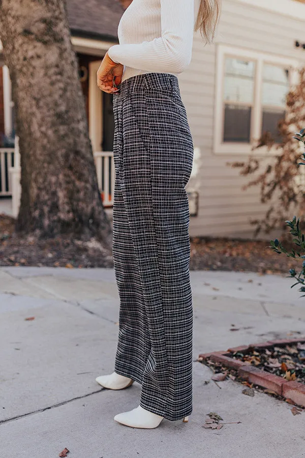 The Parker High Waist Tweed Trousers