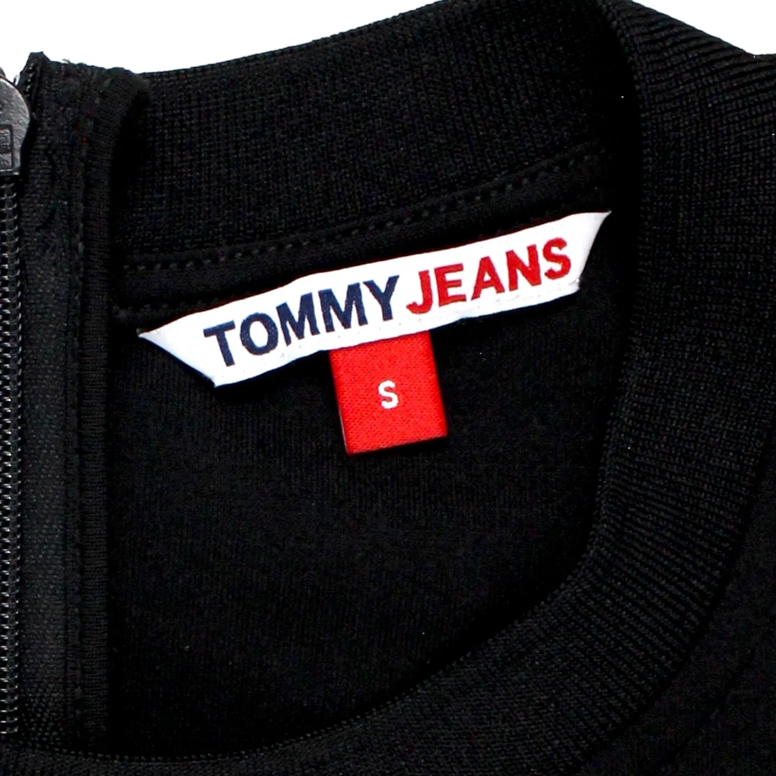 Tommy Jeans Black Fitted Jersey Dress