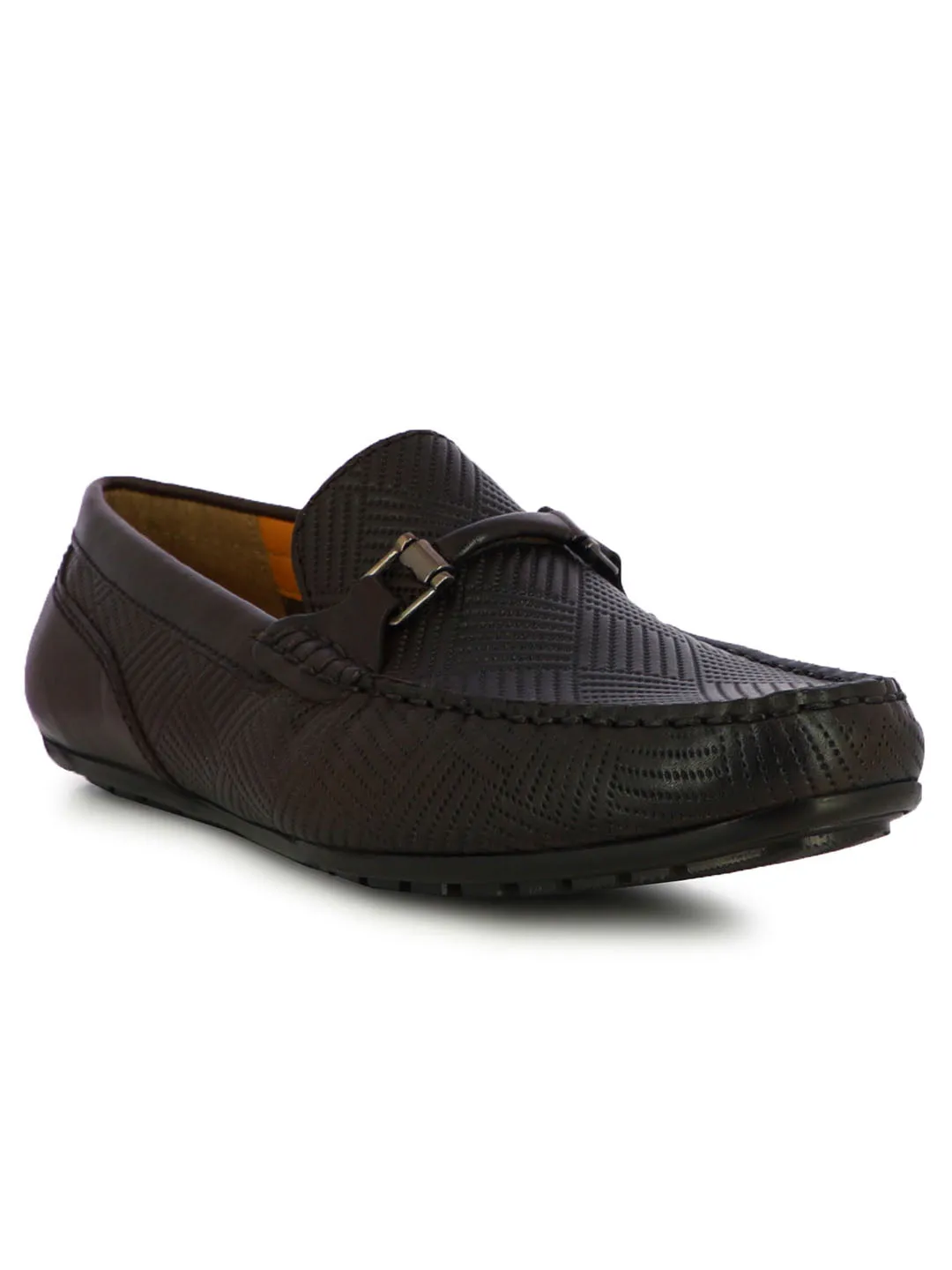 Travis Men's Brown Formal Loafers