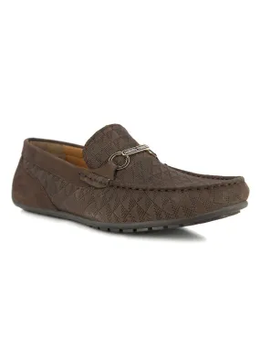 Travis Men's Brown Formal Loafers