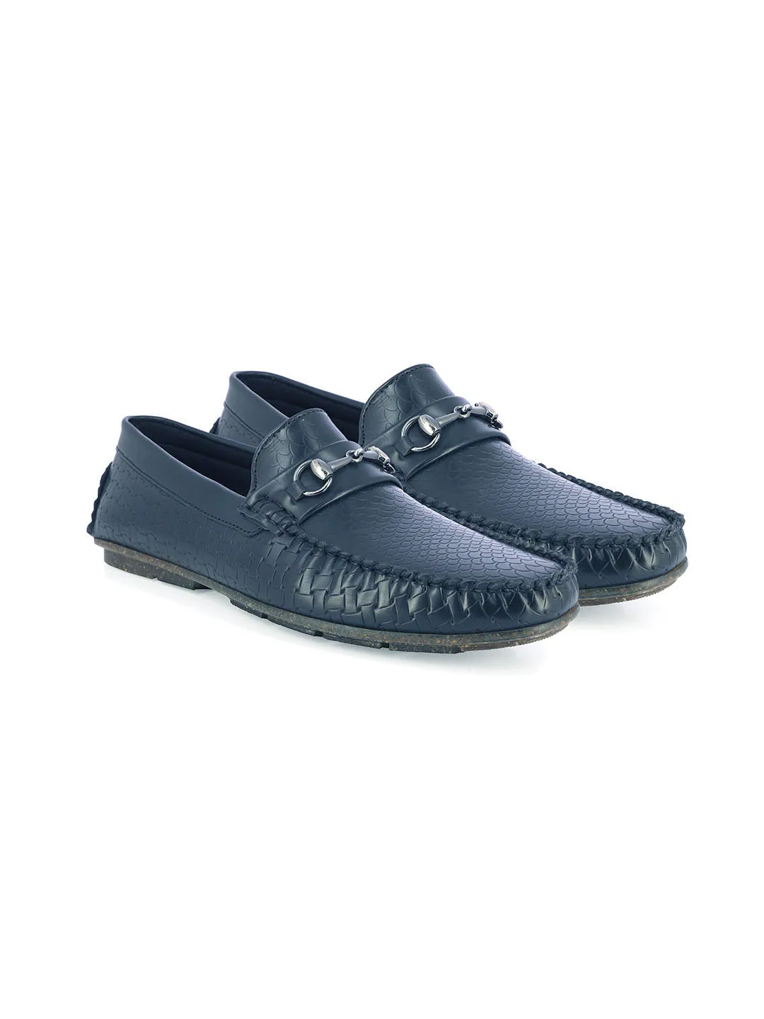 Travis Men's Navy Formal Loafers