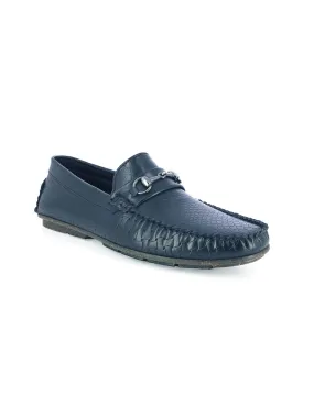 Travis Men's Navy Formal Loafers