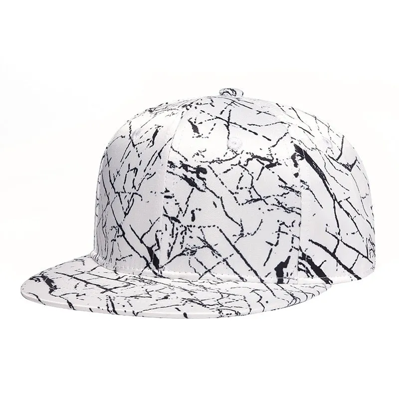 Unisex Polyester Casual Flat peak Snapback Straight Flap Baseball Hat