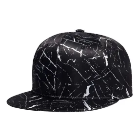 Unisex Polyester Casual Flat peak Snapback Straight Flap Baseball Hat