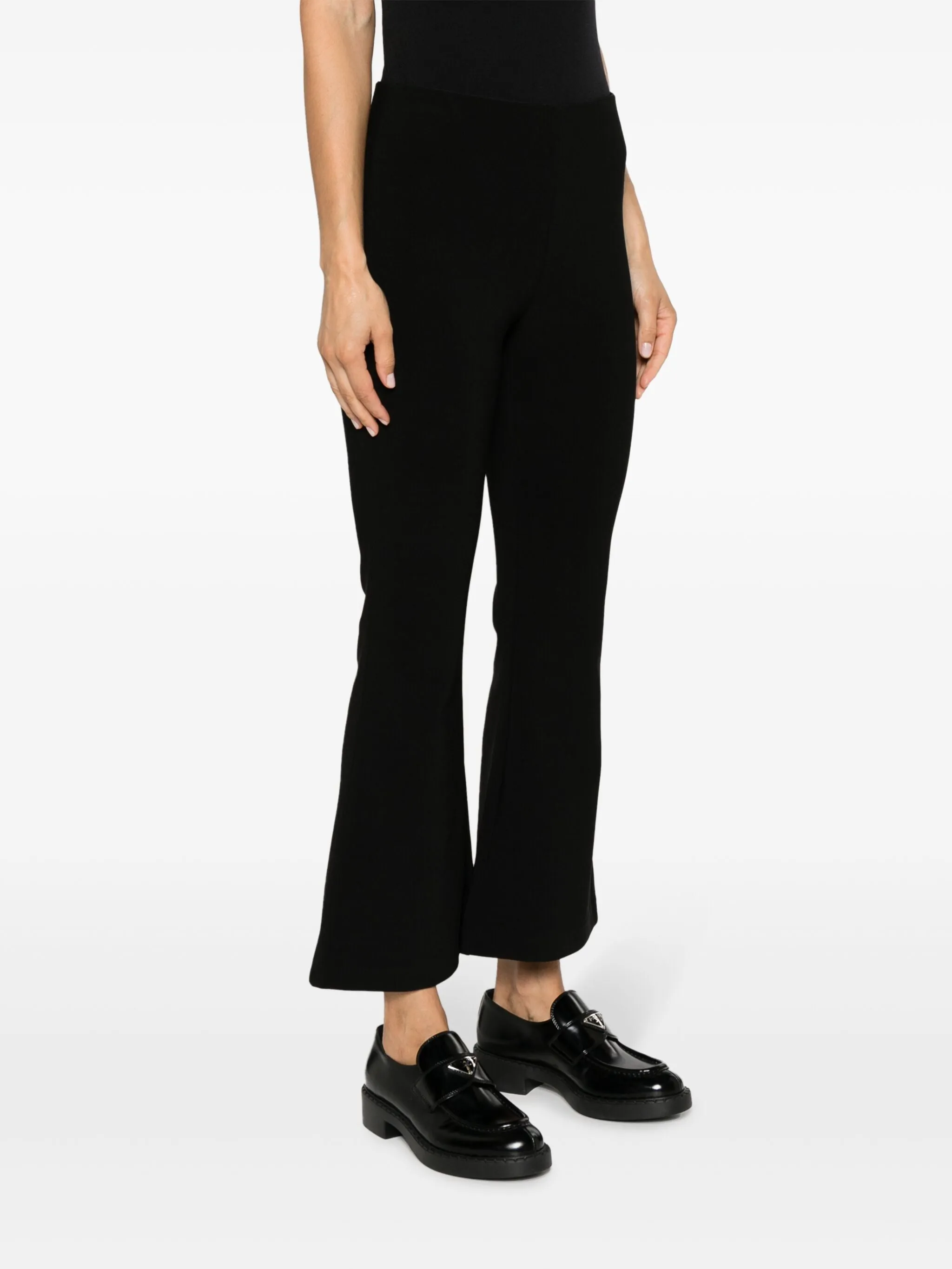 VILANNA cropped flared trousers, black