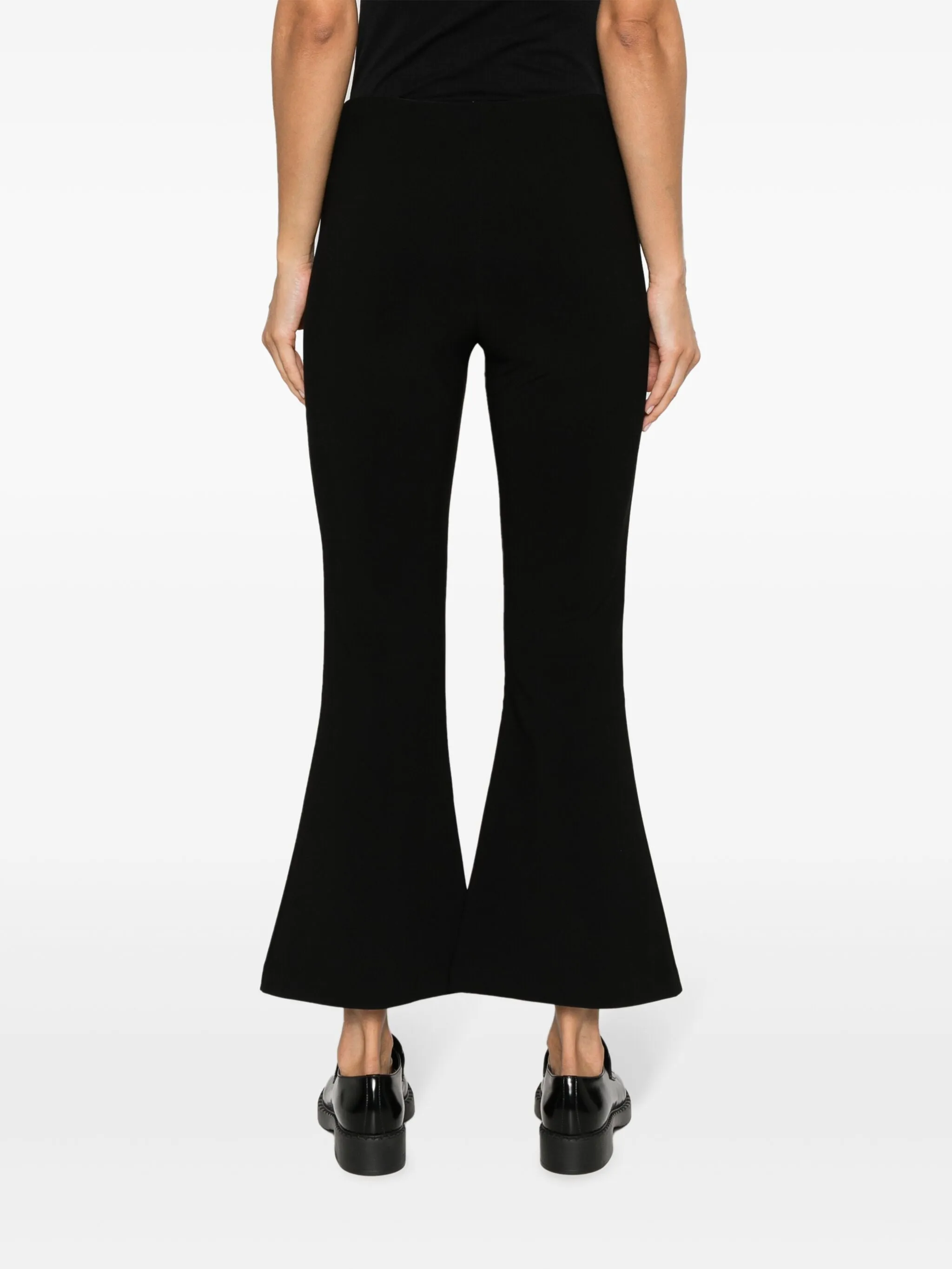 VILANNA cropped flared trousers, black