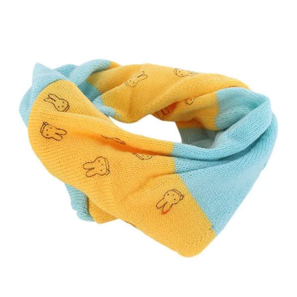 Warm Kids Boys Girls Scarf Woolen Knitted Scarf Cute Neckerchief Baby 0-3Y  SM6