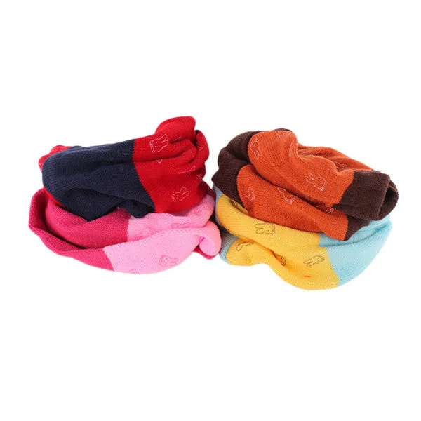 Warm Kids Boys Girls Scarf Woolen Knitted Scarf Cute Neckerchief Baby 0-3Y  SM6