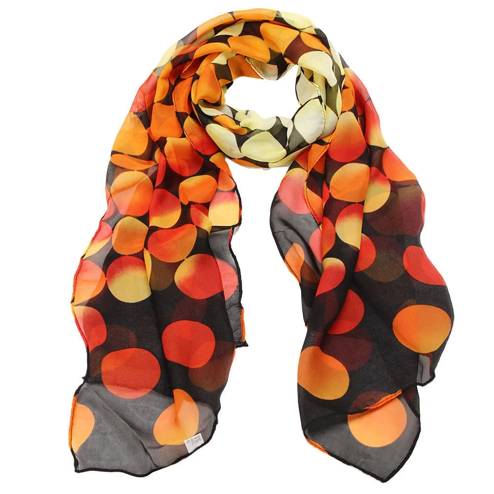 Warm Women Lady Shawl Chiffon Dot Rectangle Scarf Scarves Sun Protection Gauze Kerchief