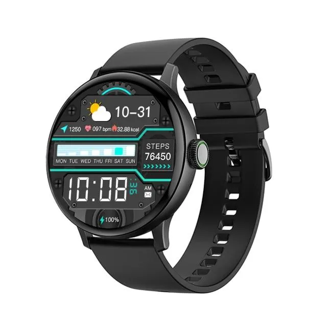 Waterproof Bluetooth Call Heart Rate Monitoring Full Touch Smart Watch