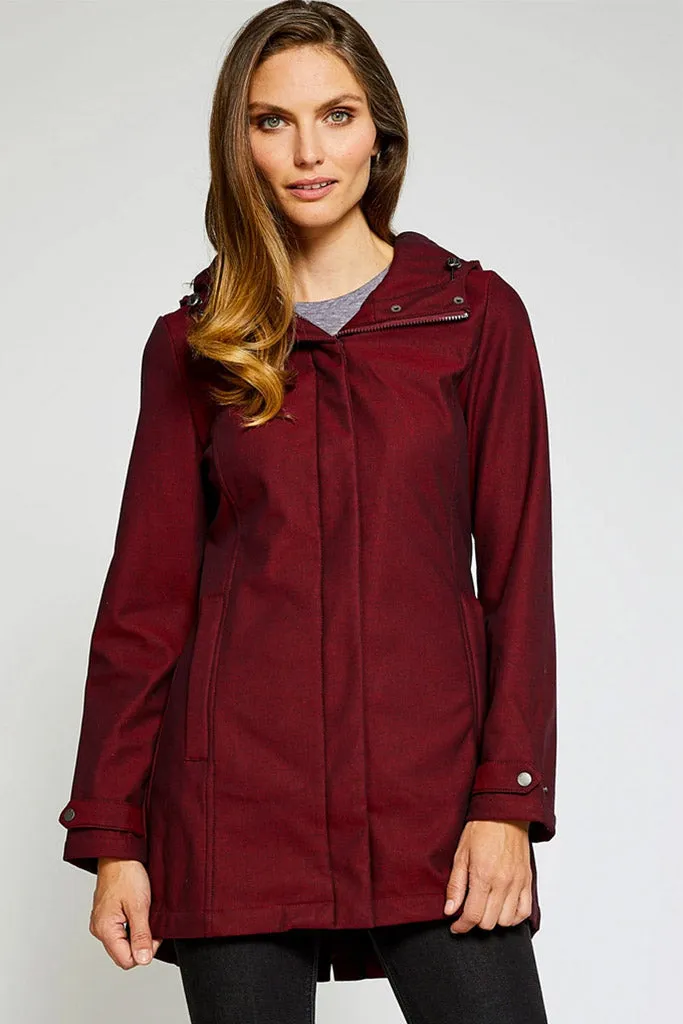 Whitney Insulated Waterproof Cotton Modern Rain and Snow Jacket-Mia Melon