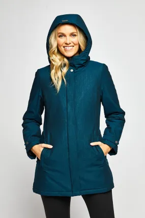 Whitney Insulated Waterproof Cotton Modern Rain and Snow Jacket-Mia Melon