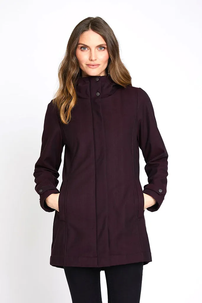 Whitney Insulated Waterproof Cotton Modern Rain and Snow Jacket-Mia Melon