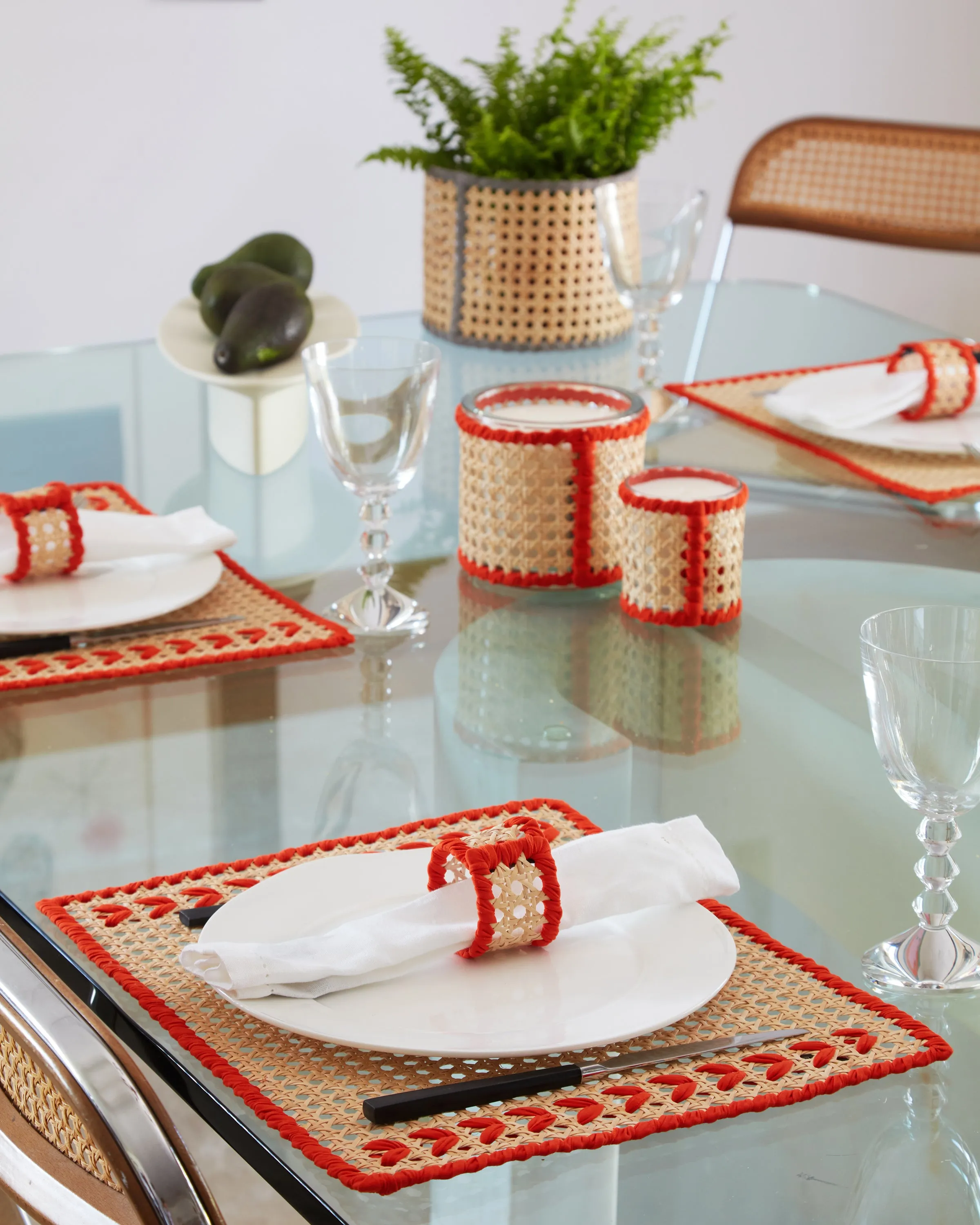 Wicker Arrow placemat set of 4