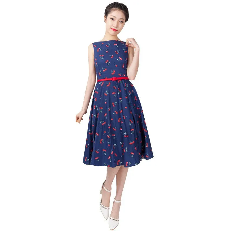 Women Dress 50's 60's Rockabilly Vintage Style Swing Pinup Housewife Dresses SM6