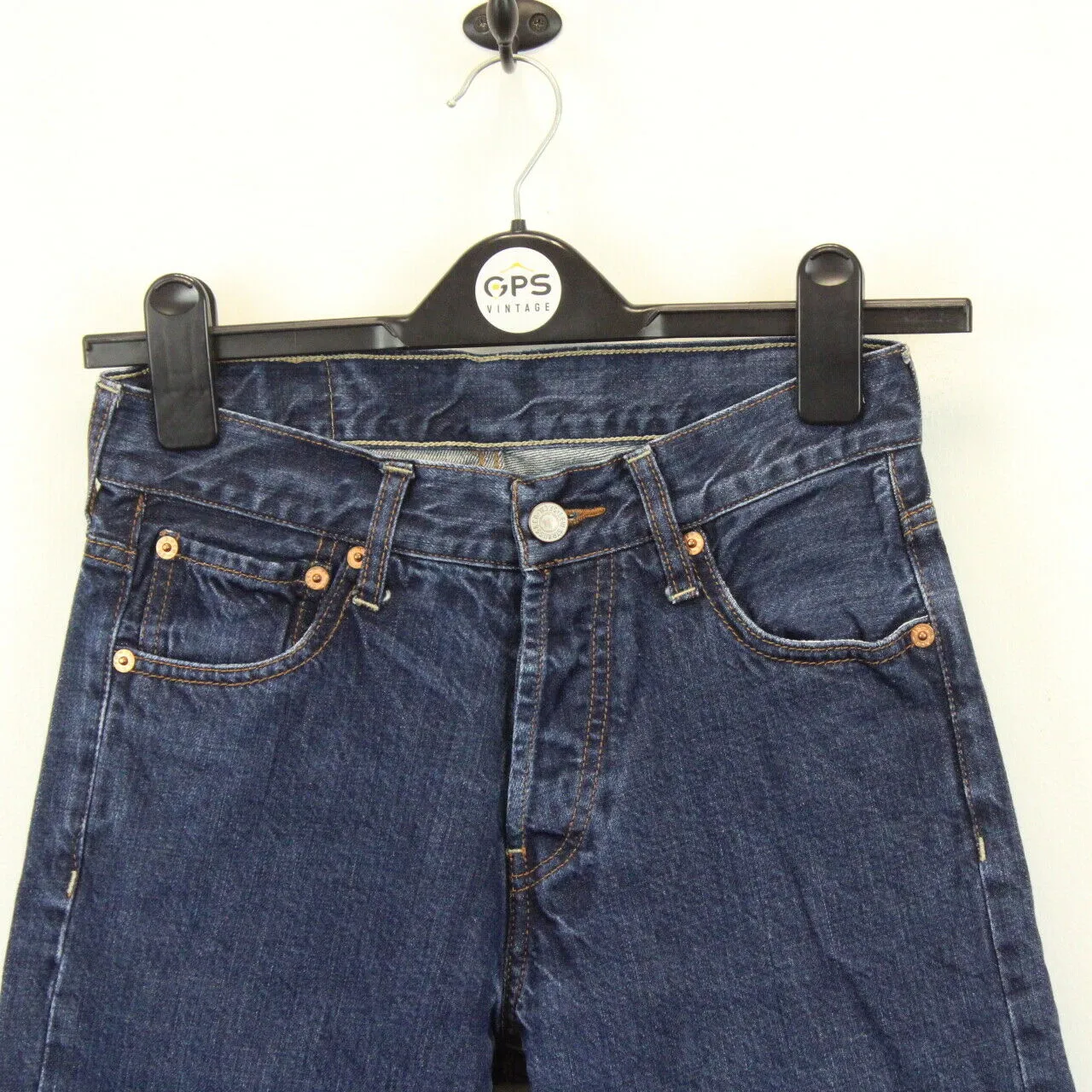 Womens LEVIS 501 Jeans Dark Blue | W26 L28