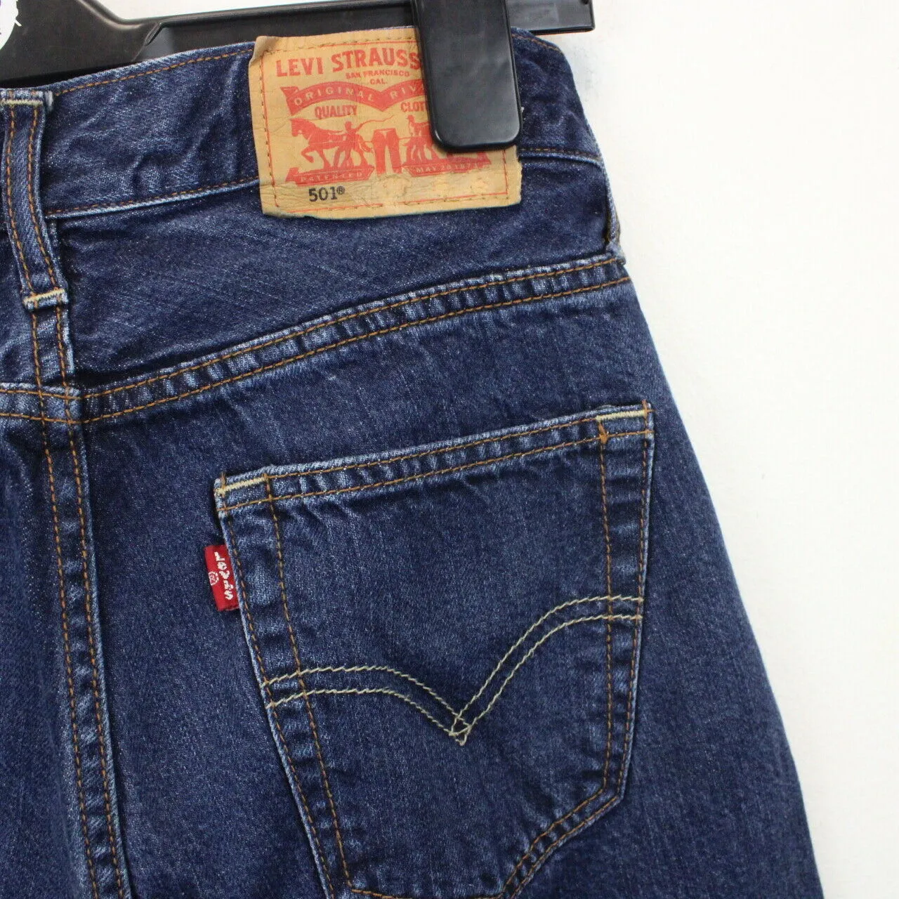 Womens LEVIS 501 Jeans Dark Blue | W26 L28