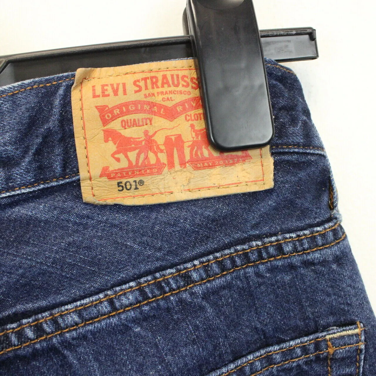 Womens LEVIS 501 Jeans Dark Blue | W26 L28