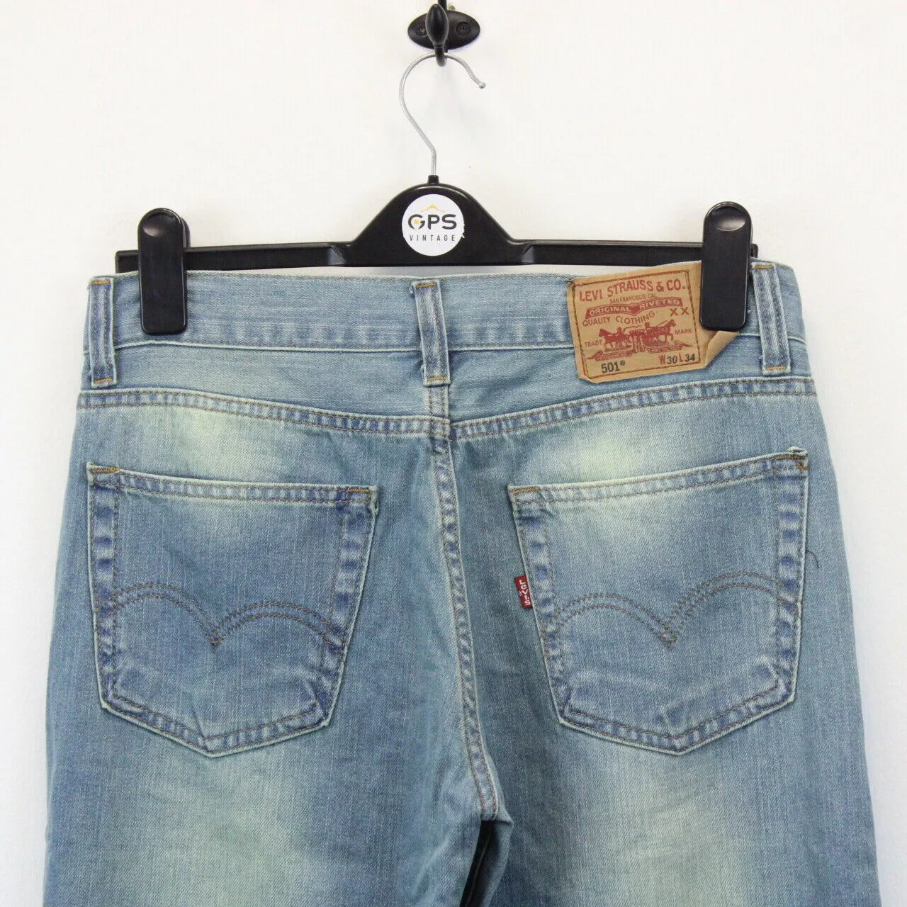 Womens LEVIS 501 Jeans Light Blue | W32 L30