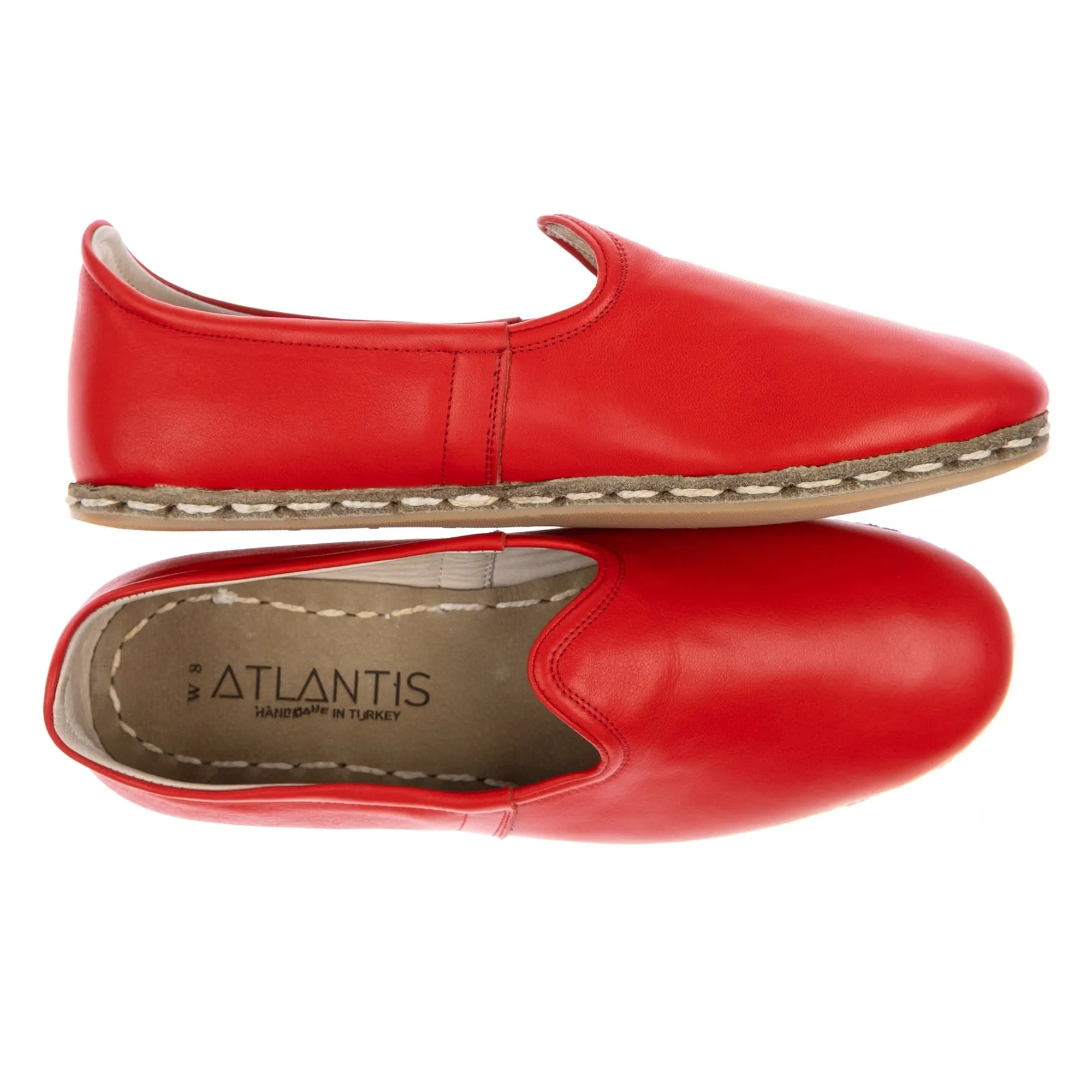 Women's Red Slip On Shoes