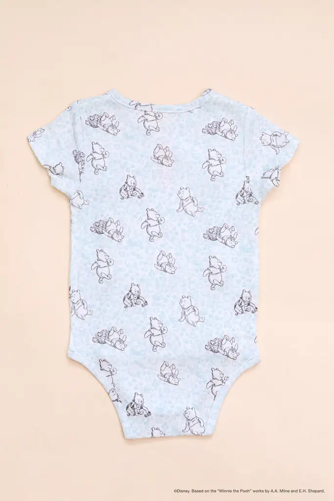 Wrap Onesie - Blue Hunny Pooh