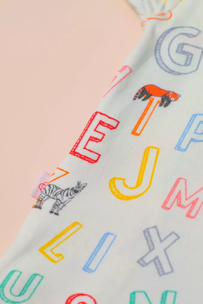 Wrap Onesie - Crayon Animals