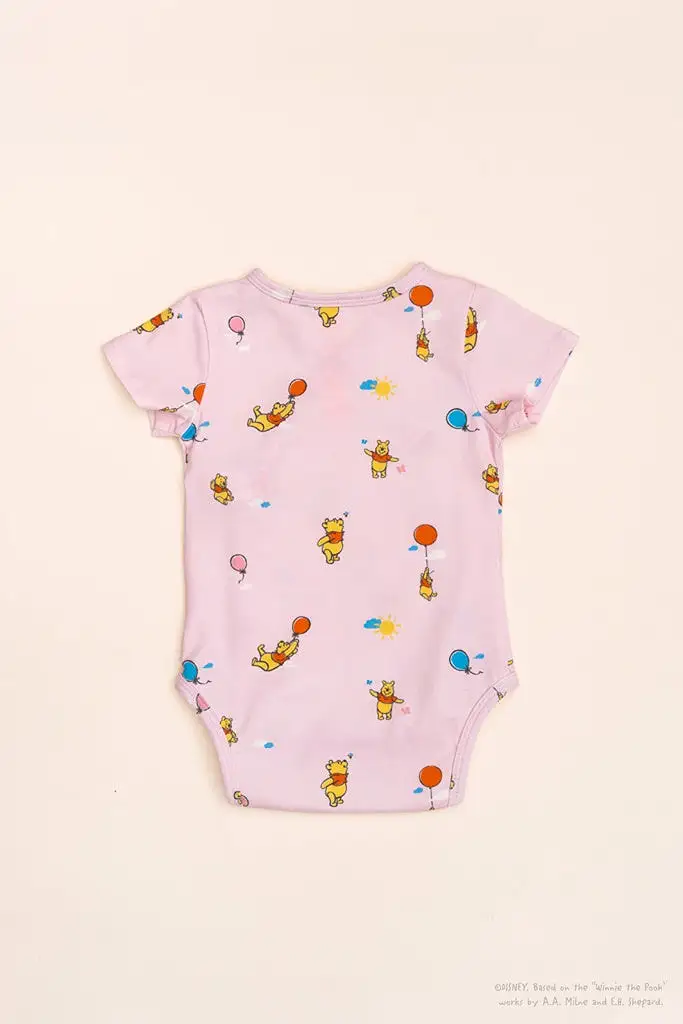 Wrap Onesie - Pink Balloon Pooh