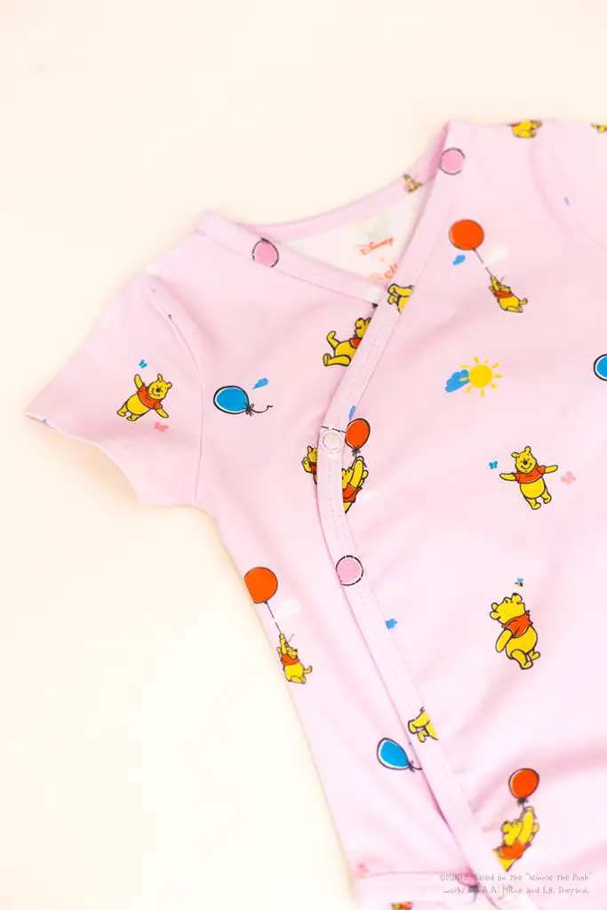 Wrap Onesie - Pink Balloon Pooh