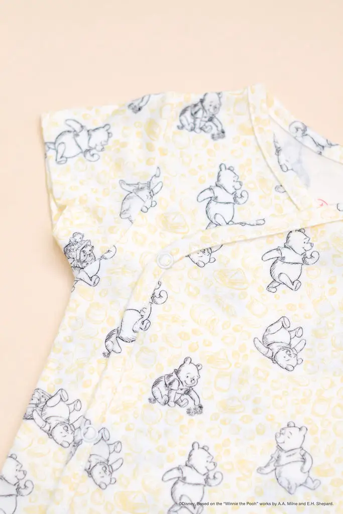 Wrap Onesie - Yellow Hunny Pooh