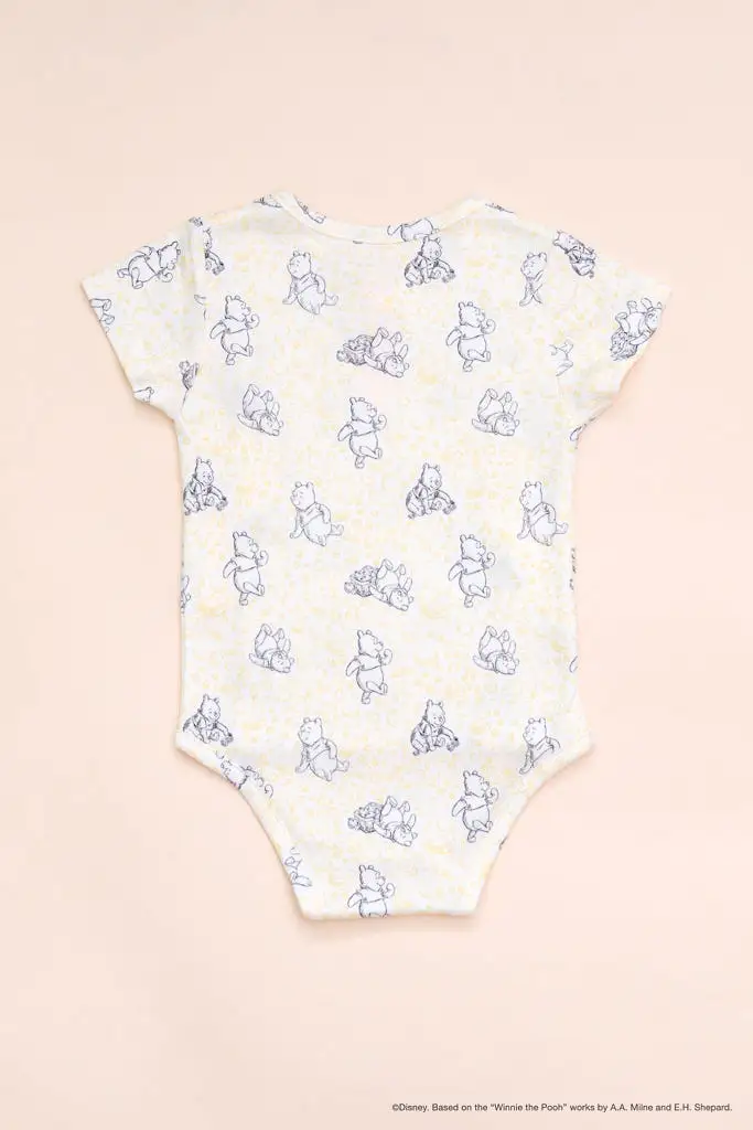 Wrap Onesie - Yellow Hunny Pooh